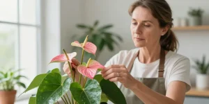 entretien anthurium rose