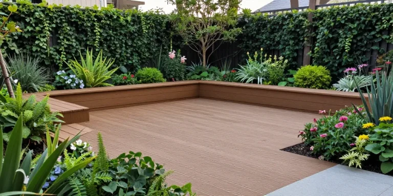 Comment intégrer une terrasse composite dans un jardin végétalisé ?