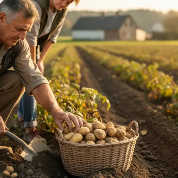 cueillette des pommes de terre